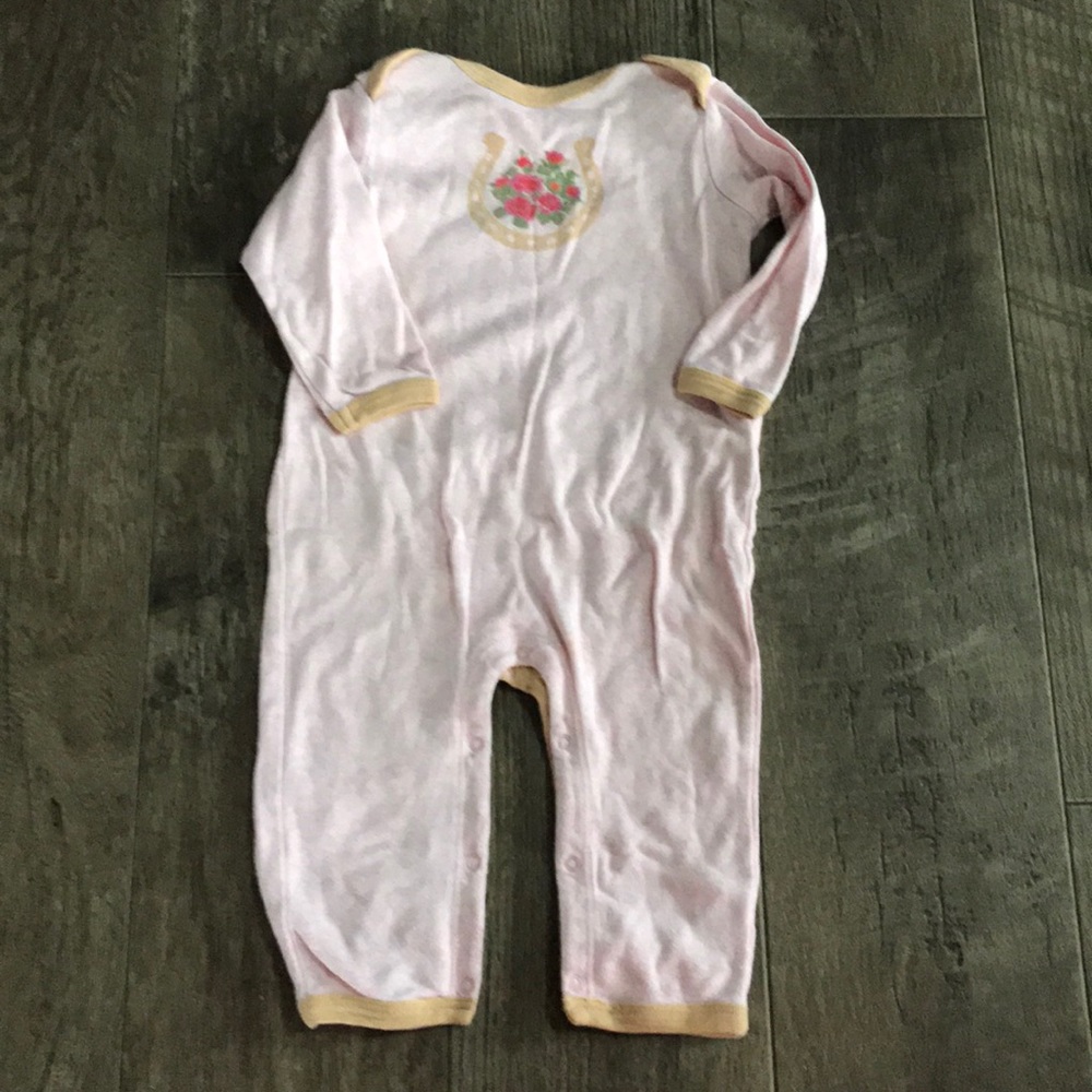 Nordstrom baby sweater horseshoe onesie